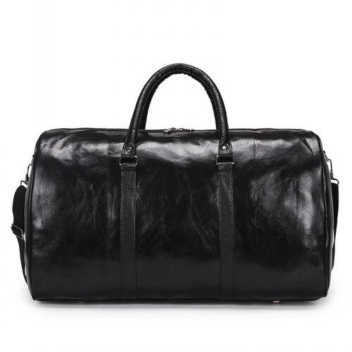 Men's Black Leather Money Bag