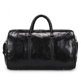 Men's Black Leather Money Bag