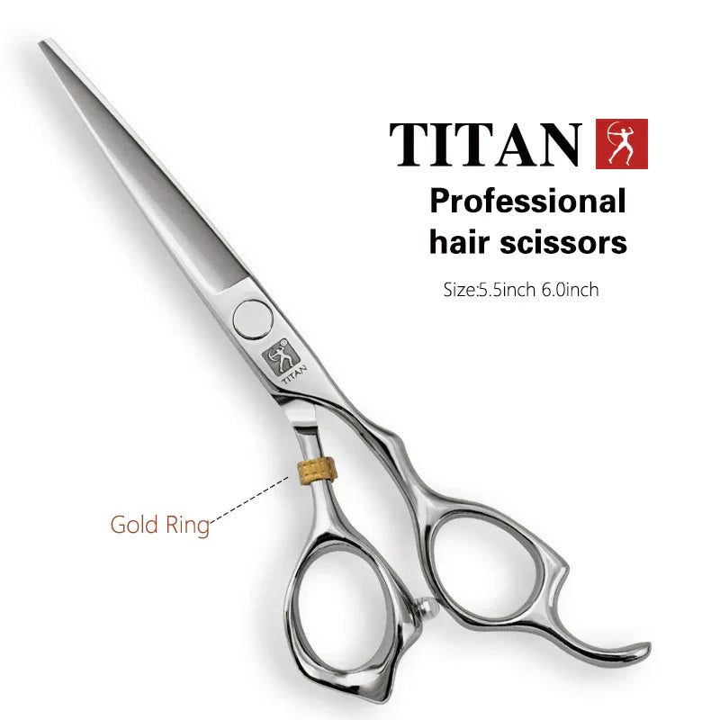 free shipping titan  Professional barber tools hair scissor