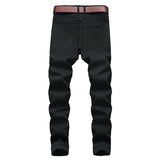 Men's Black Distressed Skinny Jeans