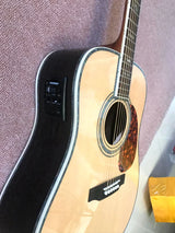 new solid spruce top acoustic guitar D type
