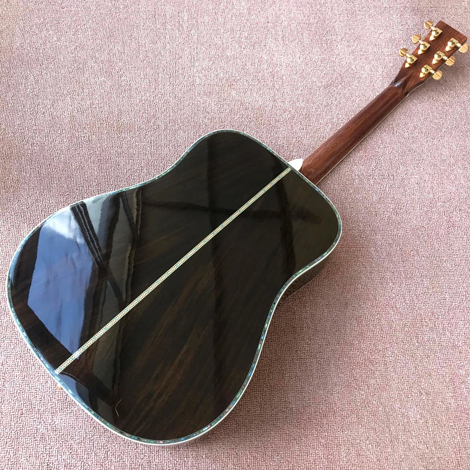 new solid spruce top acoustic guitar D type