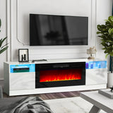 oneinmil Fireplace TV Stand with 36" Electric Fireplace,