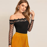 Ursula Lace Bodysuit  Black