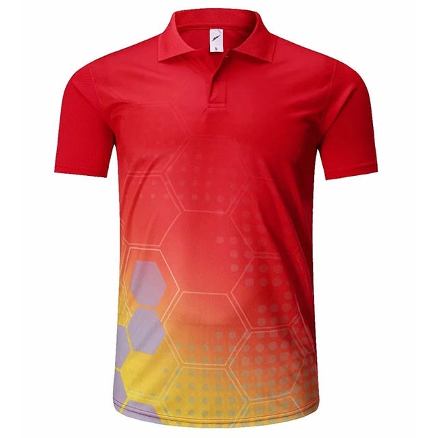 Reginald Golf HighPerformance Hex Shirt (Red)