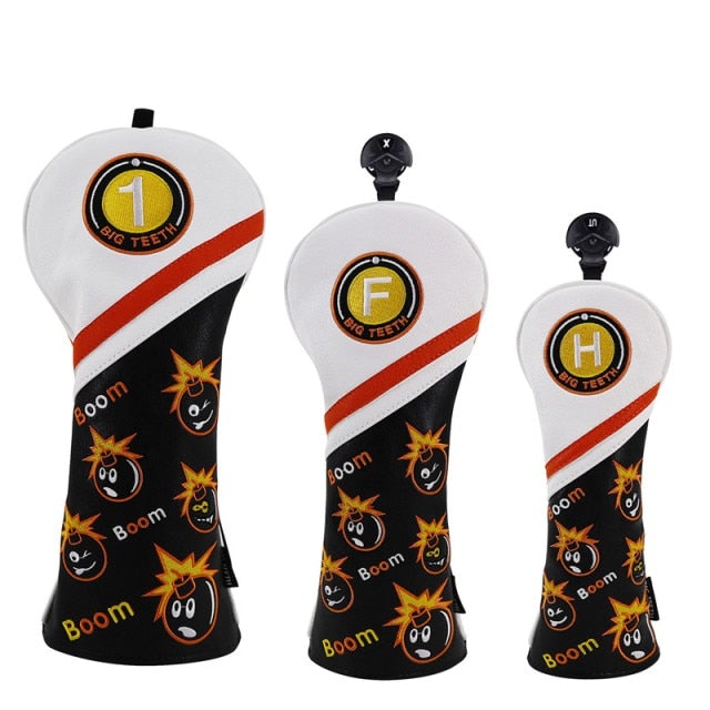 Reginald Golf BOOM Wood Clubhead Covers ThreeQuarters Set