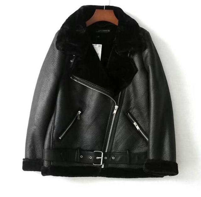 Moonlight Vegan Leather Jacket  Black