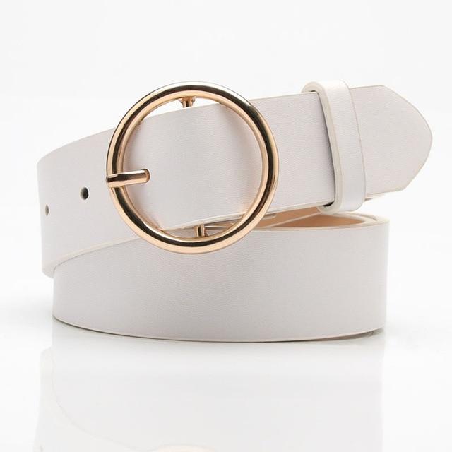 Vasi Belt Gold  White