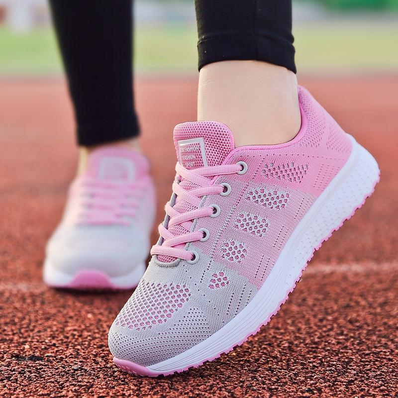 Neveah Athletic Sneakers  PinkGray