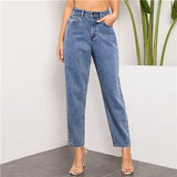Charli Boyfriend Jeans - Blue