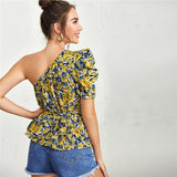Renee Calico Blouse  Yellow