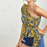 Renee Calico Blouse  Yellow