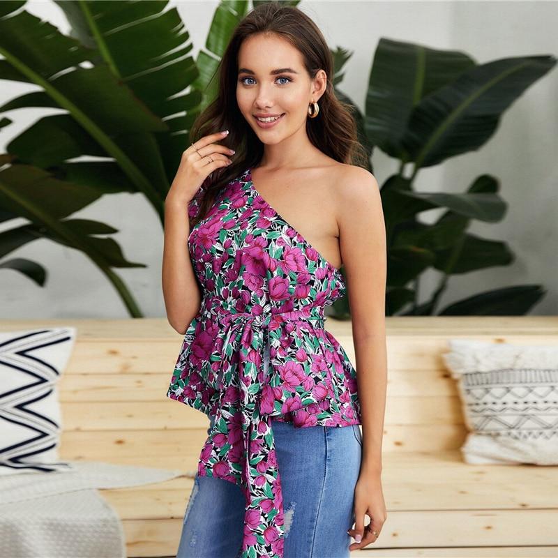 Renee Calico Blouse  Lavender