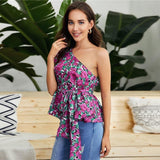 Renee Calico Blouse  Lavender