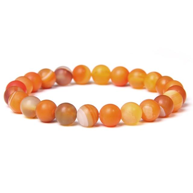 Solar Braceletorange veins agate