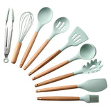 Wood and Silicone Cooking Utensils