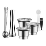Reusable Stainless Steel Coffee Capsules (Compatible with Nespresso)