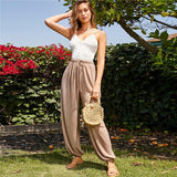 Emely Flowing Pants - Khaki
