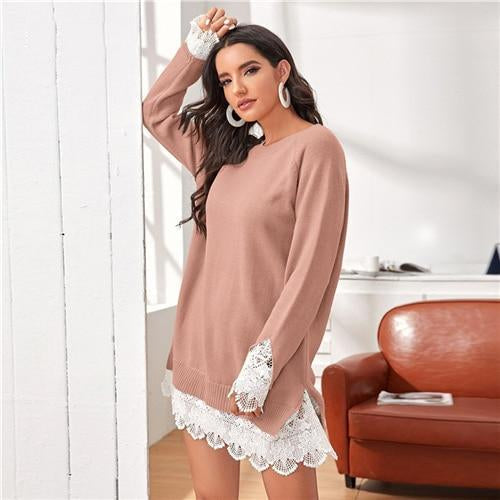 Nova Sweater Dress  Dusty Pink