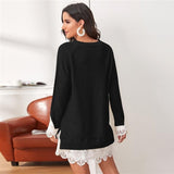 Nova Sweater Dress  Black