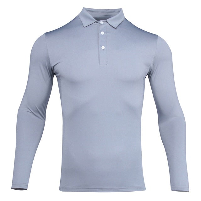 Reginald Golf HighPerformance LS Shirt (Light Gray)