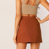 Jolie Buttoned Mini Skirt