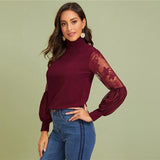 Lindsey Black Lace Blouse