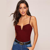 Veda VNeck Tank  Burgundy