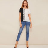 Emani Color Swatch Blouse - White