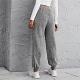 Shearling Loose Pant  Light Grey