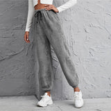 Shearling Loose Pant  Light Grey