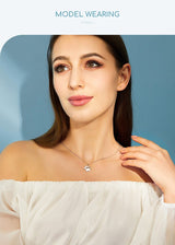 Paw Print Necklace  Silver