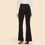 Vintage Flare Leg Pants  Black