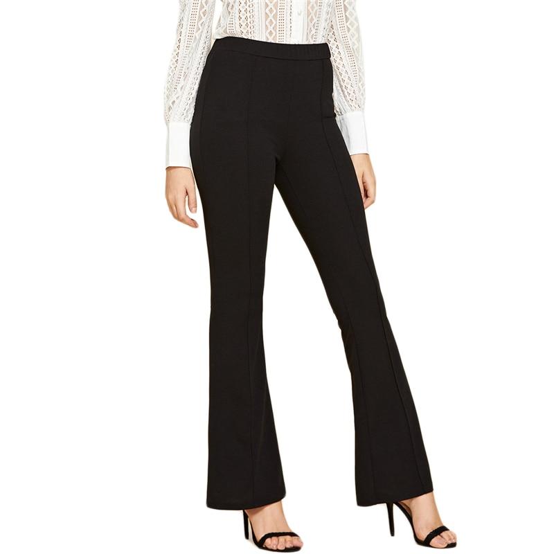 Vintage Flare Leg Pants  Black