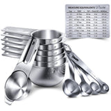 Stainless Steel Measuring Spoon and Cup Set