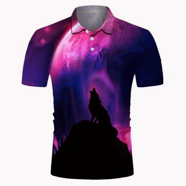 Reginald Golf Cooltech Boldly Loud Shirts (Twilight Full