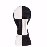 Reginald Golf Black And White Checker Woods Clubhead