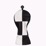 Reginald Golf Black And White Checker Woods Clubhead