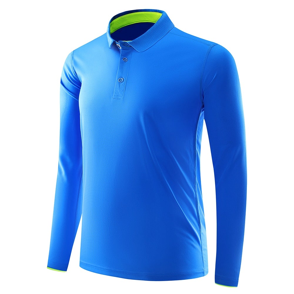 Reginald Golf HighPerformance LS Shirt (Blue)