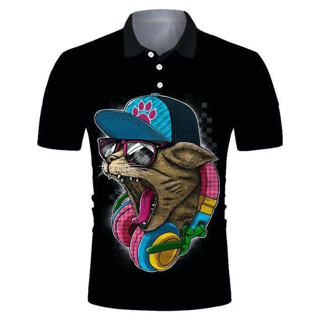 Reginald Golf Cooltech Digital Art Loud Shirt (Crazy
