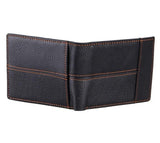 Men's Black Leather Charlie Bi-Fold Wallet