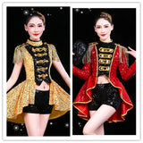 stage costume red tassels bikini costumes nightclub bar