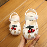 summer cartoon children's sandals Baotou girls baby cherry