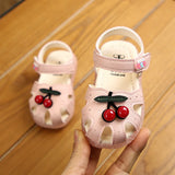 summer cartoon children's sandals Baotou girls baby cherry