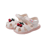 summer cartoon children's sandals Baotou girls baby cherry