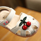 summer cartoon children's sandals Baotou girls baby cherry